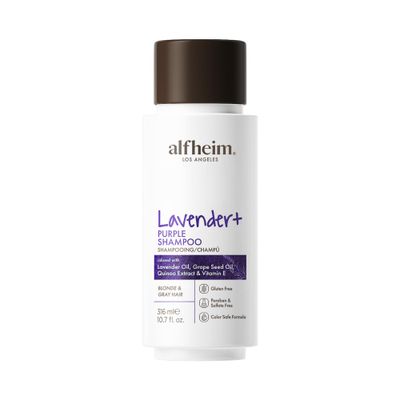 ALFHEIM Lavender+ Purple Shampoo | Neutralizes Brass &amp; Yellow Tones | Sulfate-Free, Color-Safe Formula | For Blonde, Silver &amp; Highlighted Hair | Hydrating &amp; Smoothing | 10.7 oz