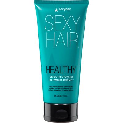 SexyHair Healthy Smooth Stunner Blowout Crme, 6 oz | Nourishes Dry Hair | Provides Added Moisture | Sealing Hair Cuticle