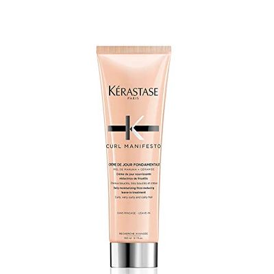 KRASTASE Curl Manifesto Crme de Jour Fondamentale Hair Cream - Leave In Treatment &amp; Heat Protectant, Controls Frizz &amp; Enhances Curls, 5.07 Fl Oz