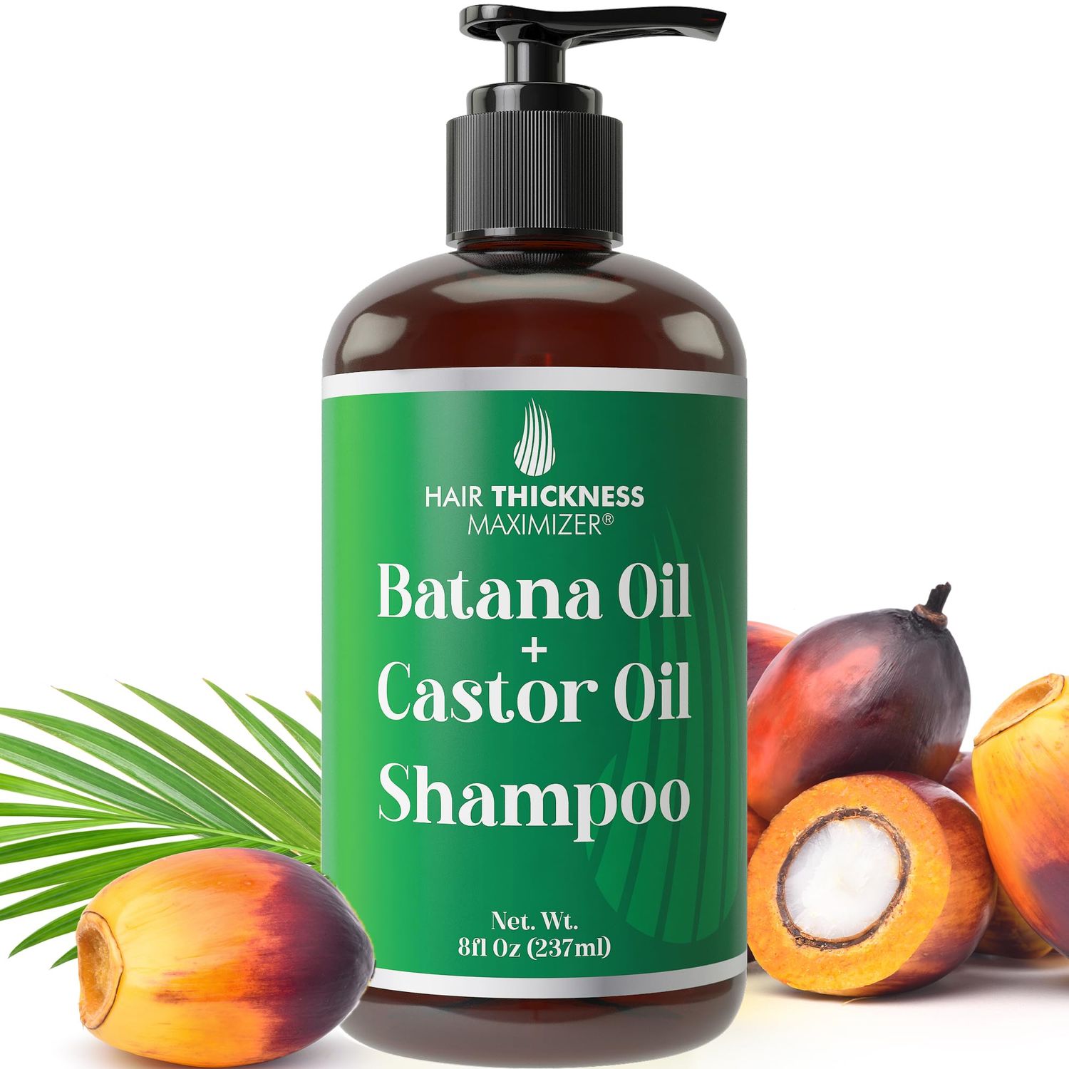Batana Oil Shampoo for Hair Growth with Castor, Rosemary Oil to Strengthen, Cleanse &amp; Moisturize Hair without Stripping Natural Oils. Color Safe Batana Shampoo and Conditioner For Women, Men