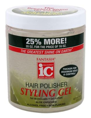 Fantasia Hair Polish Styling Gel With Sparkle Lites Regular, 16 Ounce