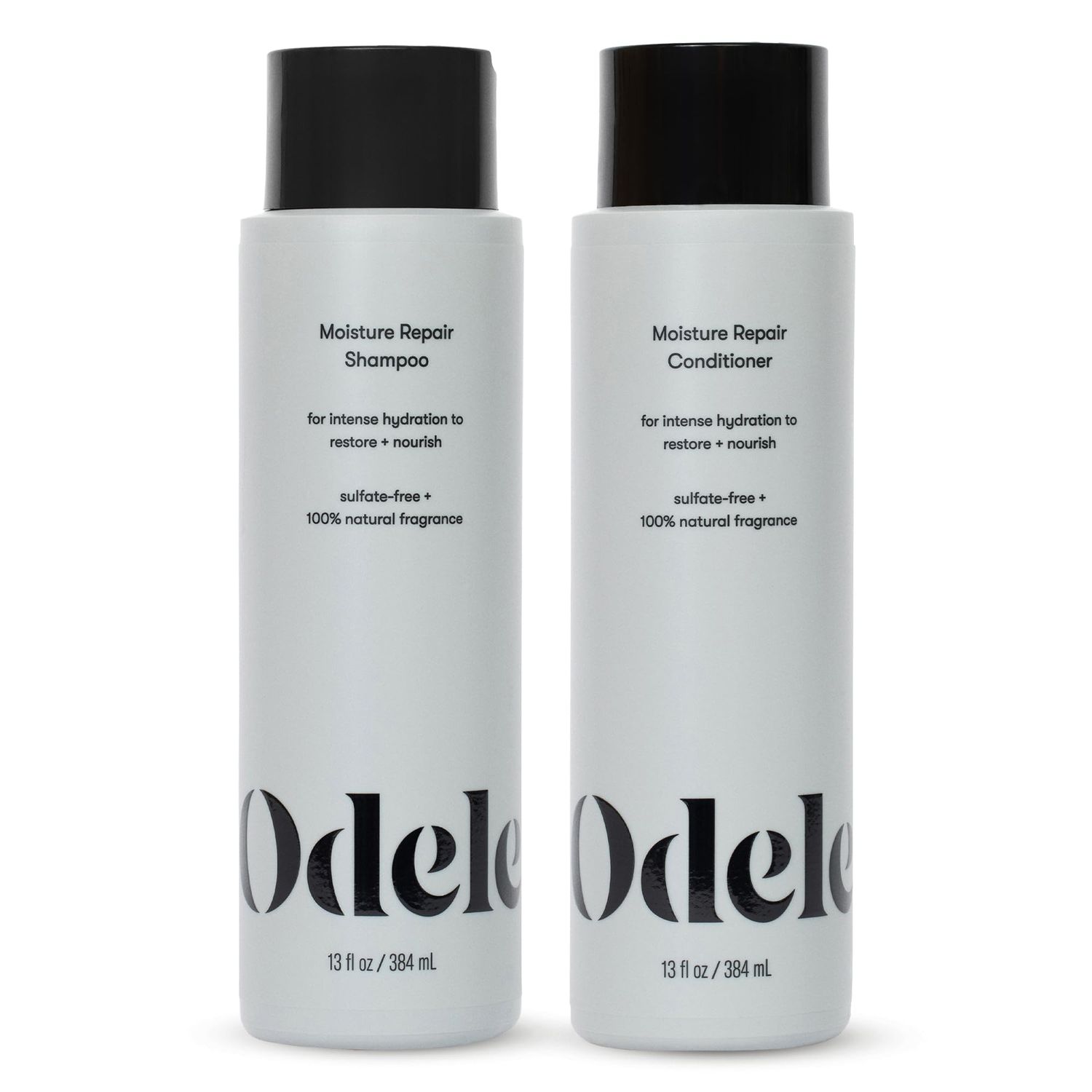 Odele Moisture Repair Sulfate-Free Shampoo &amp; Conditioner Set, for Intense Hydration to help Restore and Nourish Dry or Damaged Hair, 13 Fl Oz Each (2-Pack)