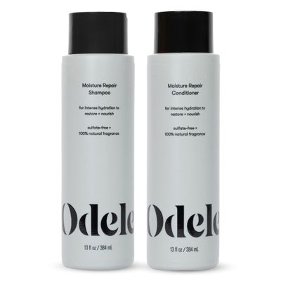 Odele Moisture Repair Sulfate-Free Shampoo &amp; Conditioner Set, for Intense Hydration to help Restore and Nourish Dry or Damaged Hair, 13 Fl Oz Each (2-Pack)