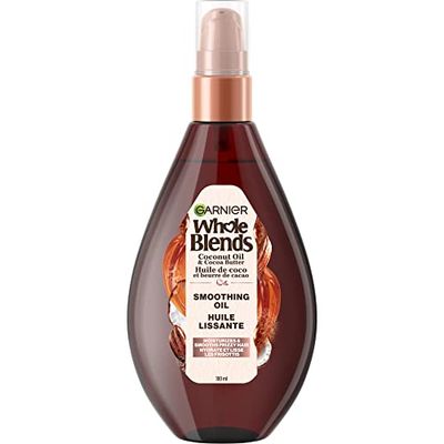 Garnier Whole Blends Smoothing Oil, Coconut Oil &amp; Cocoa Butter Extracts 3.4 Fl Oz (1 Count)
