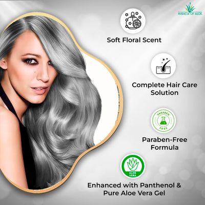 Softly Silver Shampoo Improved Conditioning formula for Gray Hair, 2 in 1 Purple Restorative Hair Wash for Mature Hair, Adds Luster, Bounce &amp; Body, with Panthenol and 20% Pure UltraAloe