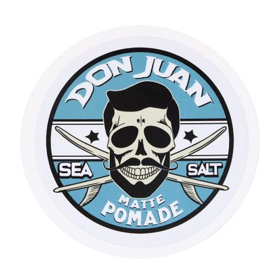 Don Juan Sea Salt Matte Pomade | Water Based | Medium Hold | Matte Finish | Natural Plant Extracts and Ocean Minerals | Surf Wax Scent, 4 oz