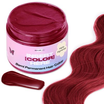 INH Semi Permanent Hair Color | Color Depositing Conditioner | Ruby Red Hair Dye | No Bleach &amp; No Peroxide Temporary Tint for Women &amp; Men | Vegan, Ammonia Free, &amp; Sulfate Free | Ready to Use, 6oz
