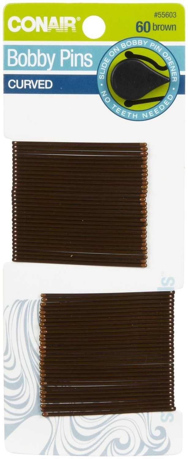CURVED BOBBY PINS 60 PK