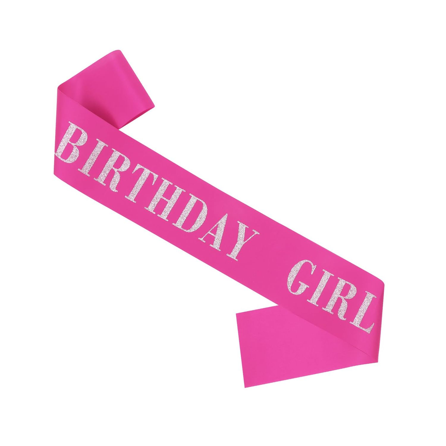 CIEHER 67&quot; L x 3.6&quot; W Birthday Sash - Rose Pink Girl , Queen , Gifts and Decorations