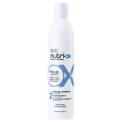NUTRI-OX Fortifying Conditioner Normal for Thinning Hair | Thicker, Fuller-Looking Hair | Clinically &amp; Dermatologically Tested | Peppermint | Color-Safe | 15.2 Fl Oz