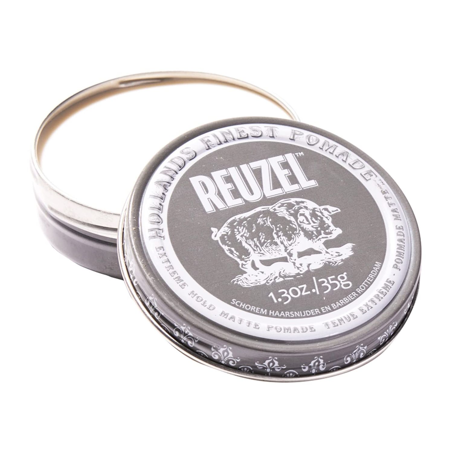 REUZEL Extreme Hold Matte Pomade, Strongest All Day Hold, Water Soluble Styling, No Shine &amp; Flake Free, Easy To Wash Out, For and Hairstyles, 1.3 oz
