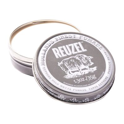 REUZEL Extreme Hold Matte Pomade, Strongest All Day Hold, Water Soluble Styling, No Shine &amp; Flake Free, Easy To Wash Out, For and Hairstyles, 1.3 oz