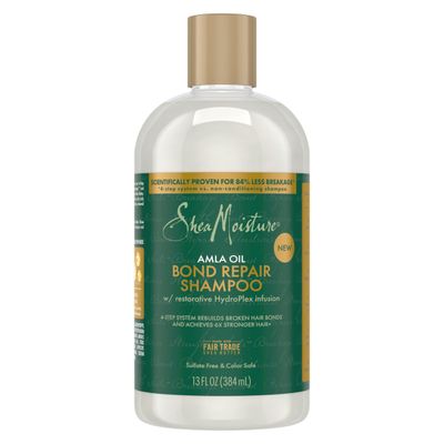 SheaMoisture Bond Repair Shampoo Amla Oil to Strengthen Hair with Restorative HydroPlex Infusion 13 FO