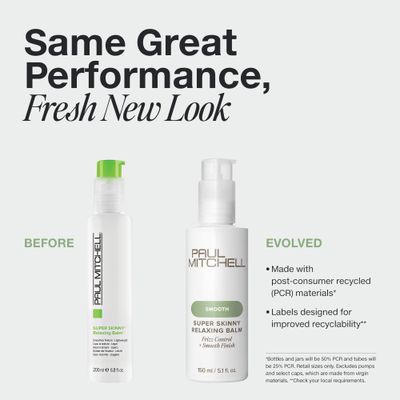 Paul Mitchell Super Skinny Relaxing Balm, Frizz Control For Wavy, Curly or Textured Hair, 5.1 fl oz