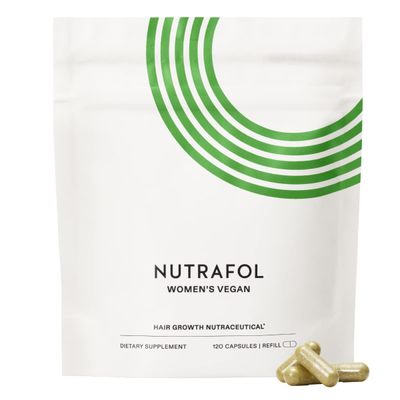 Nutrafol Women&#39;s Hair Growth Supplements, for Women 18-44 Years Old, Clinically Tested for Visibly Thicker, Stronger Hair, 100% Vegan Ingredients, Dermatologist Recommended - 1 Month Supply, 1 Pouch