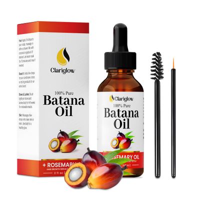 100% Pure Batana Oil for Hair Growth with Rosemary Serum | Batana Natural Hair Growth Oil Serum (2 fl oz)