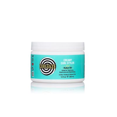 Curldaze Creamy Curl Styler with Kukui Oil, Vitamins A, C, and E. Moisturizing and Styling Curl for Curly Hair, Great for Twist-Outs, Braid Outs, Wash &amp; Gos, Shines, Intensely Moisturizes