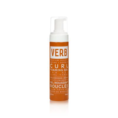 VERB Curl Foaming Gel - Frizz Control Mousse for Curl Definition - Curl Enhancing Hair Product for Medium Hold - Locking Gel for Waves, Soft Curls and Coils, 6.7 fl oz