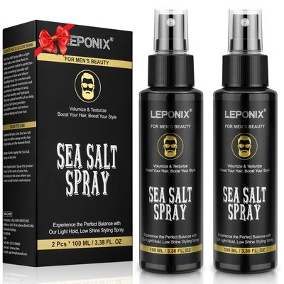 DOLIROX Sea Salt Spray for Men - Texturizing &amp; Thickening Sea Salt Spray Hair Men, Natural Salt Spray with Kelp &amp; Red Algae Extract, Adds Instant Volume, Texture, Thickness