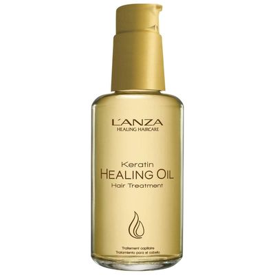 L&#39;ANZA Keratin Healing Oil Hair Treatment, Hair Oil Revives &amp; Nourishes Dry Damaged Hair &amp; Scalp, Sulfate Free with Phyto IV Complex, Cruelty Free Volumizing Hair Care with UV Protection (1.7 Fl Oz)