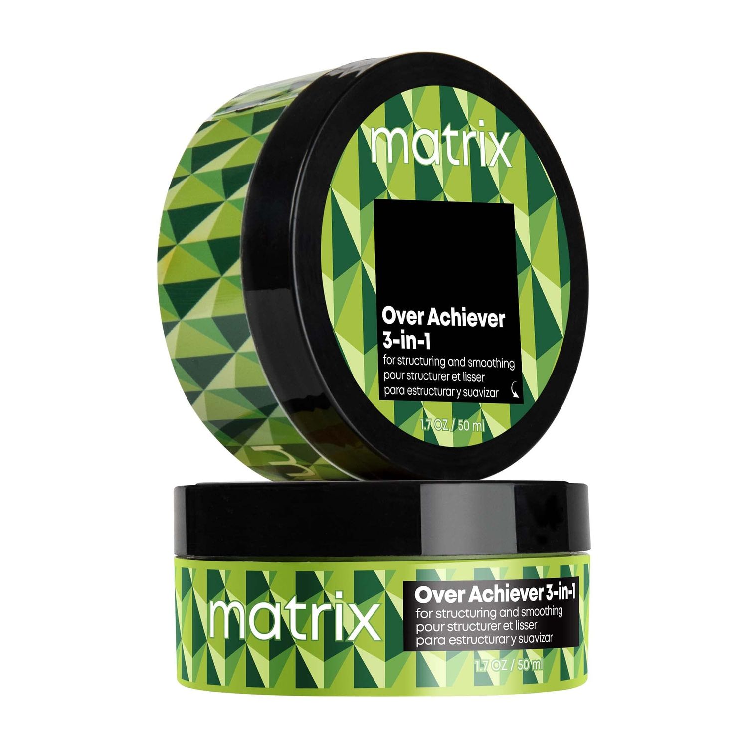Matrix Styling Over Achiever 3-in-1 Wax For Smoothing &amp; Structuring Hair - Provides Long Lasting Texture &amp; Grip, Reworkable Hold, Spreads Like Cream Pomade, 1.7 Oz
