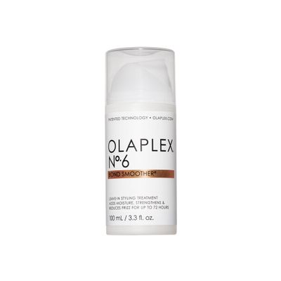 Olaplex No. 6 Bond Smoother, Leave-In Styling Hair Cream Treatment, Smooths, Conditions, &amp; Strengthens, Frizz Control for Up to 72 Hours, For All Hair Types, 3.3 fl oz