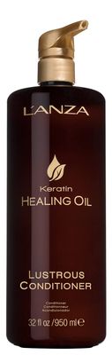 L&#39;ANZA Keratin Healing Oil Lustrous Conditioner, Deep Conditioner for Dry Damaged Hair, Repairs &amp; Boosts Hair Shine &amp; Strength, Sulfate Free, Cruelty Free, Paraben Free Hair Care