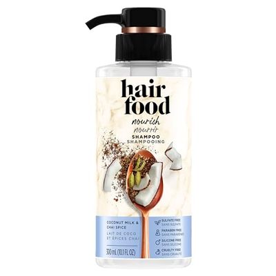 Hair Food Shampoo Coconut Milk and Chai Spice, Avocado &amp; Argan Oil, 10.1 Oz