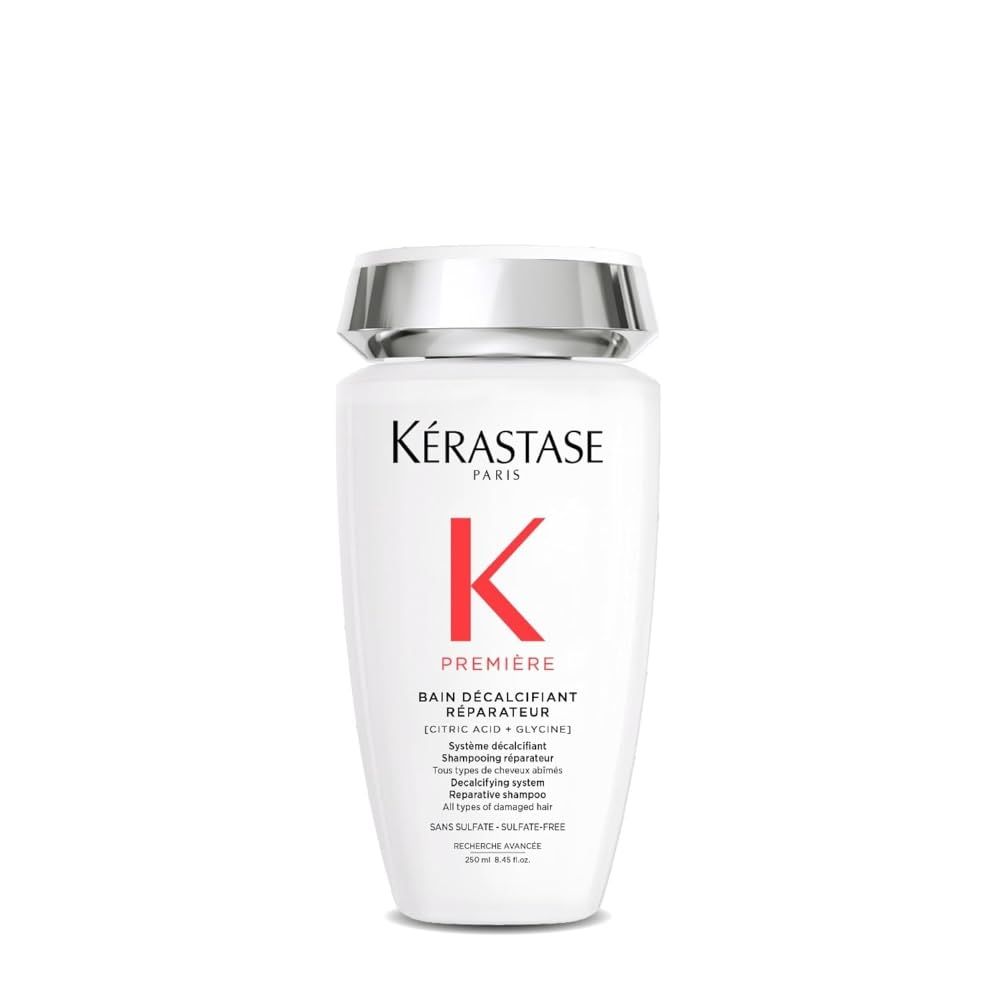 KRASTASE Premiere Sulfate-Free Hair Repair Shampoo, Strengthening &amp; Smoothing for Breakage &amp; All Damaged Hair Types, Removes Buildup and Decalcifies with Citric Acid