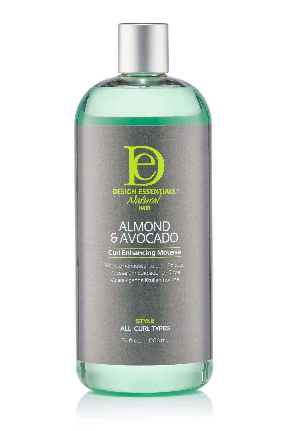 Design Essentials Natural Curl Enhancing Mousse REFILL, Best Value - Almond &amp; Avocado Collection, 32 Oz
