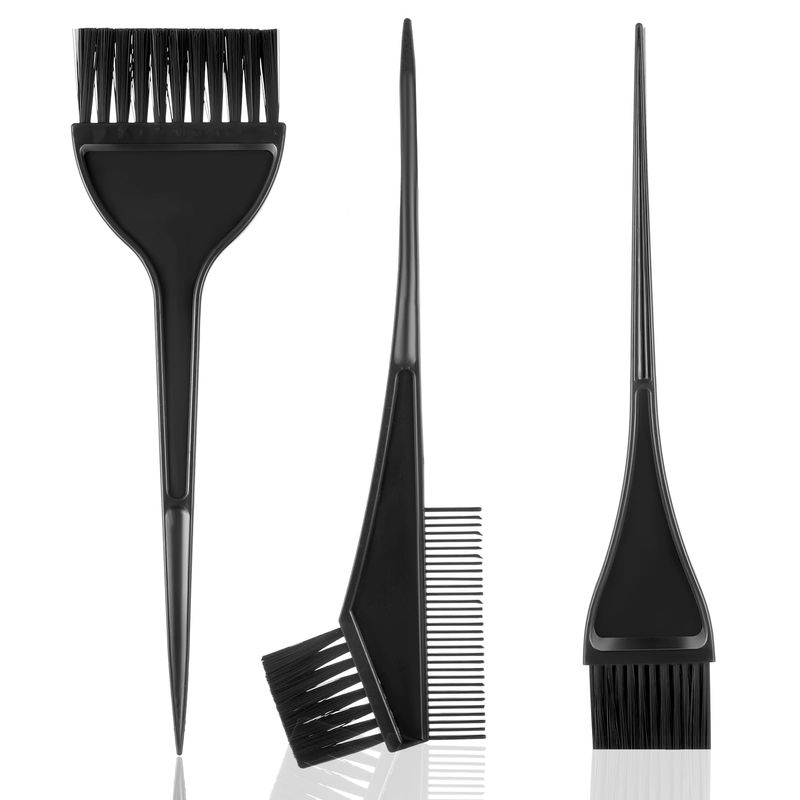 Hair Coloring Brush Set 3Pcs Hair Dye Applicator Brush Hair Dye Brushes Tinting Comb Sharp Tail Comb Mixer Hair Dye Kit For Hair Tint Dying Coloring Applicator Tool Home And Salon Use