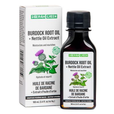 Siberian Green Burdock Oil with Nettle Oil Extract - 100ml Natural Siberian Hair Loss Burdock Root Care - Easy to Apply Hair Oil - Anti-Dandruff Scalp Stimulates Growth