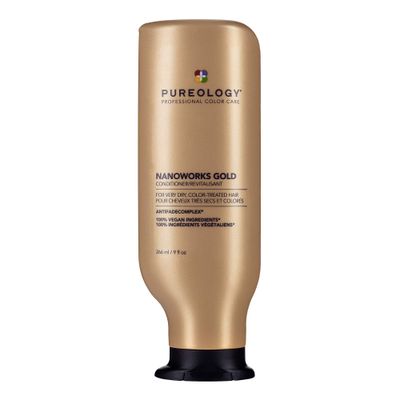 Pureology Nanoworks Gold Conditioner | For Very Dry, Color-Treated Hair | Restores &amp; Strengthens Hair | Sulfate-Free | Vegan | Updated Packaging | 9 Fl. Oz. |