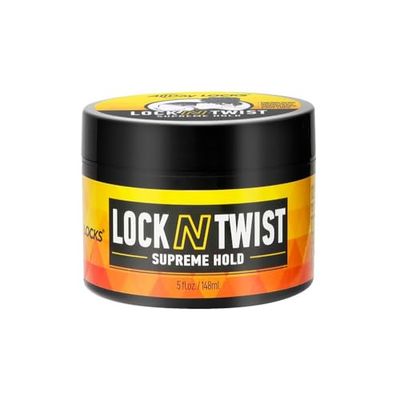 AllDay Locks Lock N Twist | Locking Gel, Re-Twist Locks, Supreme Hold | Smooths &amp; Tames Frizz, Flake Free, Soft Finish | 5 oz