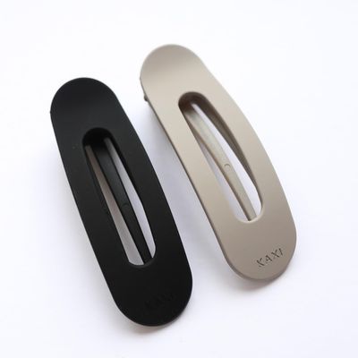 KAXI Lay Down Hair Claw, Perfect for Thick &amp; Thin Hair, Strong Clip Teeth, 2 Pack (Black &amp; Grey)