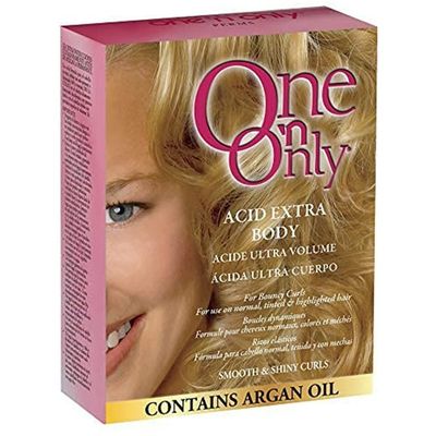 One &#39;n Only Acid Extra Body Perm with Argan Oil for Bouncy Curls, Leaves Hair Manageable, Firm and Even Curls, Great for Normal, Tinted, and Frosted Hair, Processing Without Dryness or Frizziness