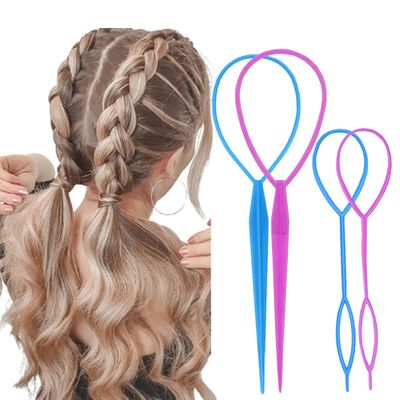 Vrose Flosi Topsy Tail Hair Tool - Ponytail Maker, French Braid Loop, and Hair Styling Gift For Women Who Have Everything