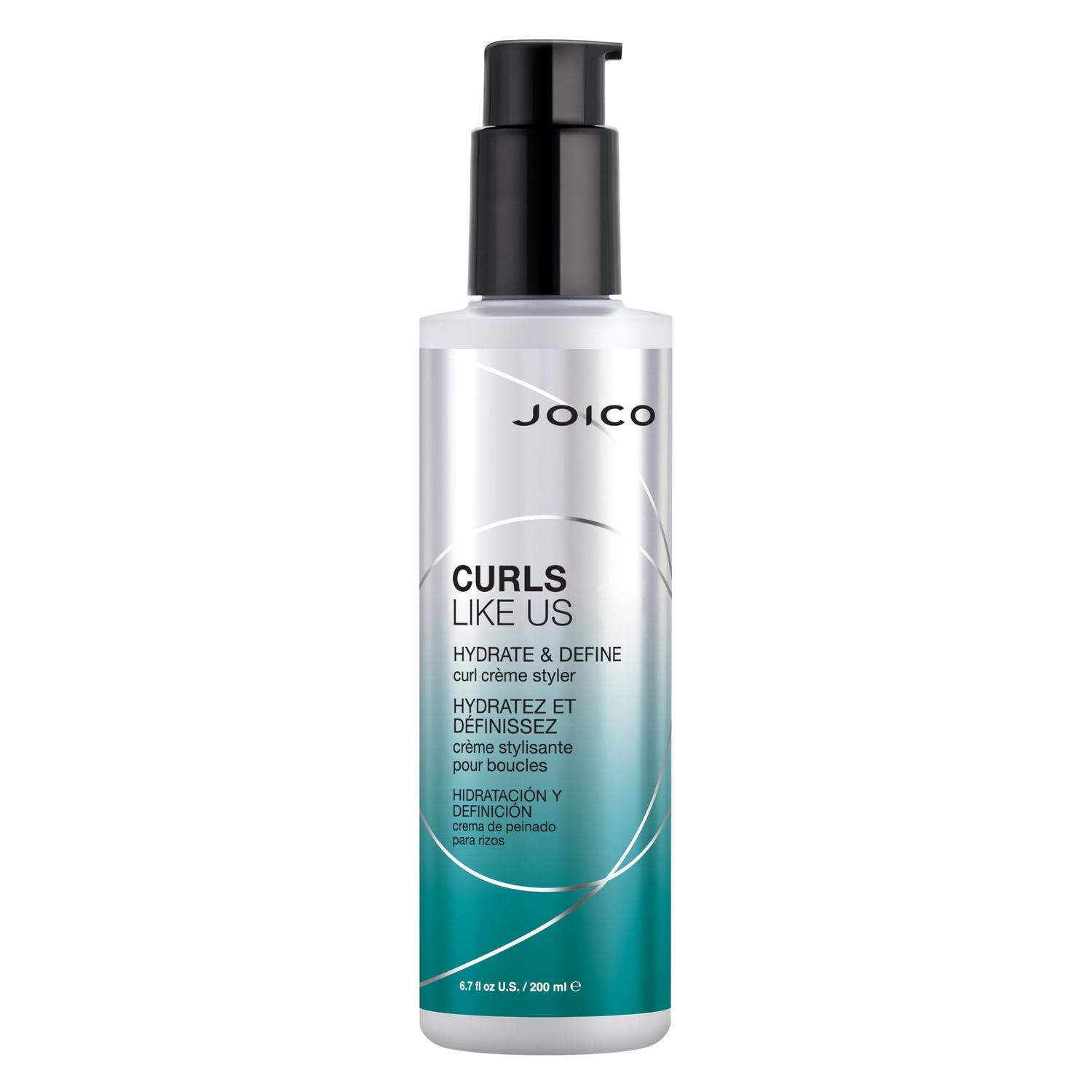 Joico Curls Like Us Hydrate &amp; Define Curl Crme Styler | For Curly Hair | Reduce Frizz &amp; Breakage | Define Textures | Thermal Protection | With Moringa Seed &amp; Algae Oil | 6.7 Fl Oz