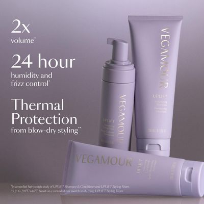 UPLIFT Volumizing Styling Foam, For fine, flat &amp; thinning hair, Provides Volume &amp; Resists Humidity, Non Sticky Formula, Bouncy Soft Hair
