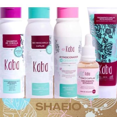 SHAEIO Shampoo de Cebolla (Kit de 5 productos) - Biomascarilla, Tnico Capilar Crecimiento Intensivo, Repolarizador, Acondicionador de Ceramidas (Incluye Obsequio)