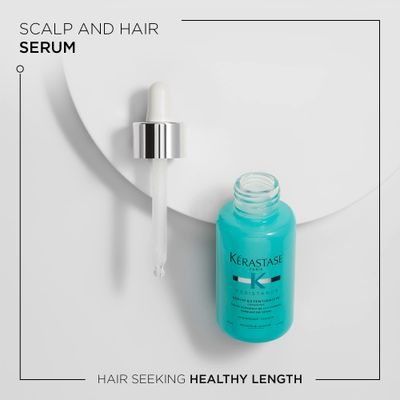 Krastase Resistance, Conditioning Leave-In Scalp &amp; Hair Serum, For Long Hair, With Ceramides, Srum Extentioniste, 50ml