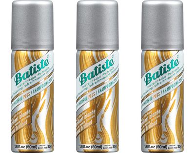 Batiste Dry Shampoo Brilliant Blonde Mini Travel Size 1.6 oz (Pack of 3)
