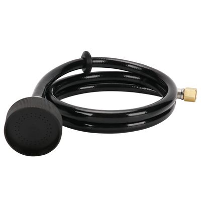 LukLoy UPC Certified Salon Shampoo Bowl Sprayer Head with Black Rubber Hose, Professional Salon Sink Replacement Part for Salon Barber Shop Spa, 1/4&quot; Thread