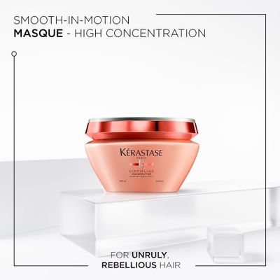 KRASTASE Discipline Maskeratine Hair Mask, Restorative Anti-Frizz Mask, Heat Protectant &amp; Maintains Hair Health with Morpho-Keratine and Softening Agents for All Hair Types, 6.8 Fl Oz