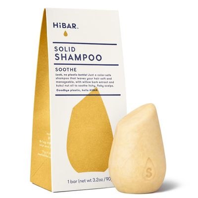 HIBAR - Soothe Shampoo Bar - For Dry, Itchy, Flaky Scalps - Improves Scalp Health - With Willow Bark Extract &amp; Salicylic Acid - Plastic-Free - Soap, Paraben &amp; Sulfate-Free - Color Safe - 1 Solid Bar