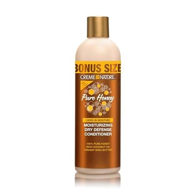 Creme of Nature Pure Honey Moisturizing Dry Defense Conditioner, Bonus Size 15.2oz