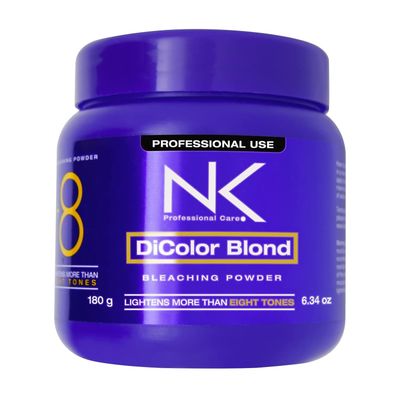 NK Professional Care DiColor Blonde | bleaching powder | lightener for hair | Lightens +8 shades without damaging the hair strand. 180 g