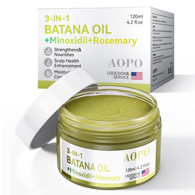 Batana Oil For Hair Growth - 3in1 Hair Serum, 4.2 oz, Batana Oil + Minoxidil + Rosemary, For Thinning Hair &amp; Scalp Care