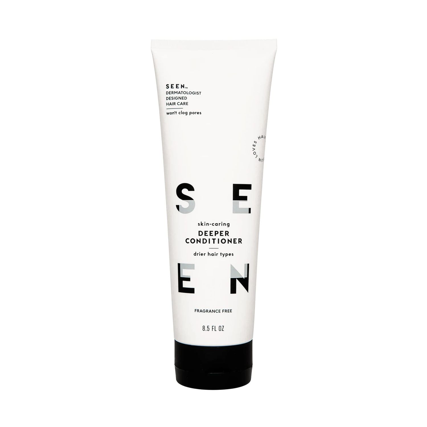 SEEN Deeper Conditioner, Fragrance Free - Non-Comedogenic &amp; Sulfate-Free Hair Conditioner- Dermatologist-Developed - Safe for Sensitive, Eczema &amp; Acne Prone Skin