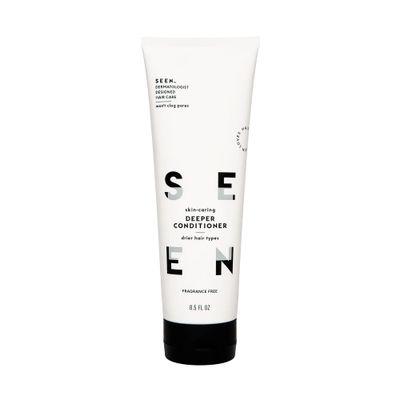 SEEN Deeper Conditioner, Fragrance Free - Non-Comedogenic &amp; Sulfate-Free Hair Conditioner- Dermatologist-Developed - Safe for Sensitive, Eczema &amp; Acne Prone Skin